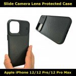 Slide Camera Lens Protector Case for iPhone 12/12 Pro/12 Pro Max Slim Fit Look